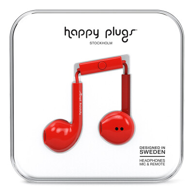 

Happy Plugs Earbud Plus Наушники Наушники Наушники Apple Наушники Apple Наушники Улучшения Скандинавский дизайн Швеция Свет Приливы Красный