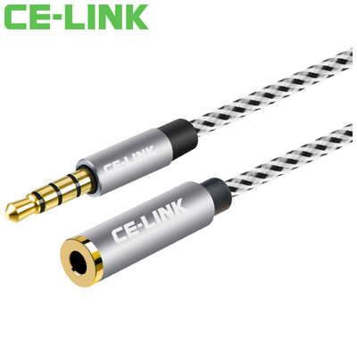 

CE-LINK 2568 3.5 мм Стерео аудио удлинитель Четырехступенчатая пшеница с 1-метровым автомобильным кабелем AUX Удлинитель для наушников для мобильного телефона с плоским пространством серый