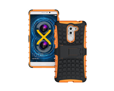 

Huawei honor 6X CaseGangxun Heavy Duty Armor Dual Layer Rugged Hybrid Hard Shockproof Case with Kickstand for Huawei honor 6X Cove