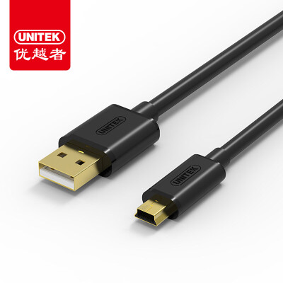 

Улучшенный человек (UNITEK) Y-C433EBK Mini5P скорость передачи USB2.0 линия данных зарядный кабель 3 м MP3 цифровая камера навигации кабель (AM-Mini 5P)