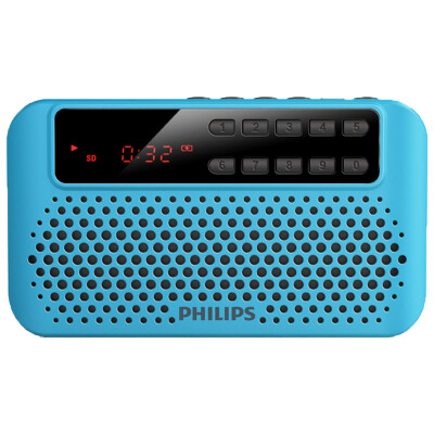 

Philips (PHILIPS) SBM120 BLU кард-ридер портативный маленький аудио MP3 MP3-плеер FM-радио синий