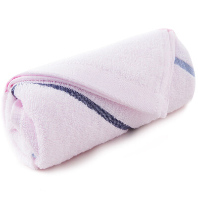 

Sanli pure cotton cloth satin stitching towel 33x72cm soft absorbent face wash towel pink