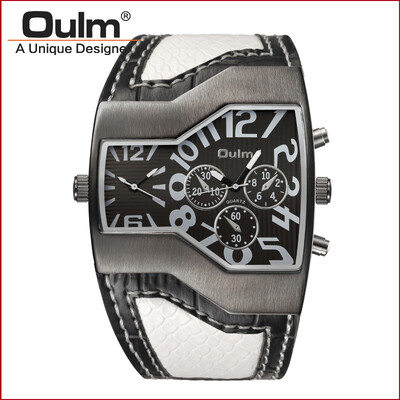 

watches for men brands oulm direct sell two time zone sport style PC21S movt wristwatch HP1220