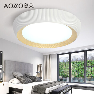 

Austrian house decorated AOZZO bedroom LED ceiling lamp lighting l round warm&simple modern room balcony living room aisle lamp diameter 50CM is white CL40898