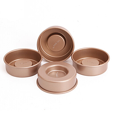 

【Jingdong Supermarket】 Cook Kitchen CHEF MADE Cake Mold Sandwich Cake Cocoa Cranberry Egg Tot Die 4pcs Set Gold WK9086