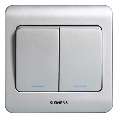 

Siemens SIEMENS 5TA01171CC122 double open dual control vision with fluorescent switch socket color silver