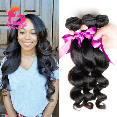 

10A Unprocessed Virgin Brazilian Hair Loose Wave3 bundles Virgin Hair Extensions Best Brazilian Hair Vendors Grace Hair Product