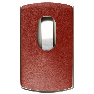 

Flower set set of stainless steel business card holder push business card holder business creative gift coffee color ultra-leather skin surface