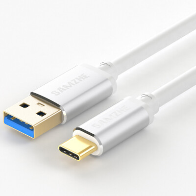 

(SAMZHE) Type-C data cable charging cable USB3.0 Andrews fast charge line support millet 5 / 4C music as Huawei P9 / P10 aluminum shell silver 2 meters LTC-200A