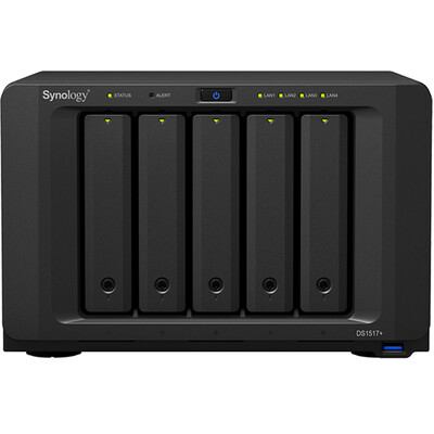 

Synology DS1517 + (2 ГБ) память четырехъядерный ядро ​​5 дисков NAS сетевой сервер хранения данных (без встроенного жесткого диска)