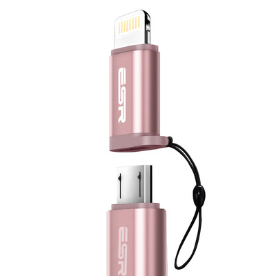 

(ESR) Andrews Apple Adapter Headset Micro USB to Lightning Data Cable for iPhone7 / 7 Plus / iPad Air / Pro Champagne Gold