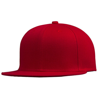 

Jingdong Supermarket GLO-STORY hat men&women with the same baseball cap light body flat along the hip hop hat MMZ724016 red