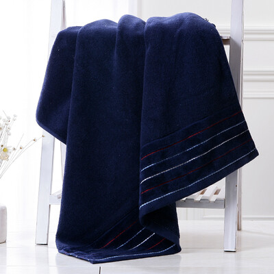 

Gold towel textile thick cotton padded plain plain satin cotton towel blue 380g 140 72cm