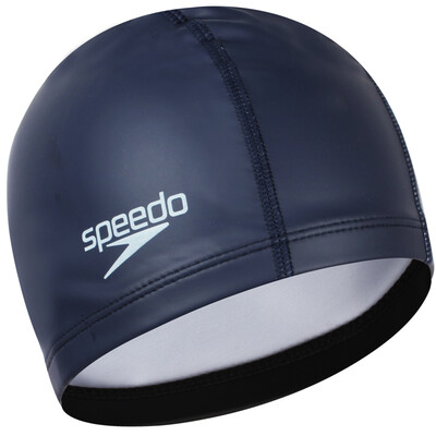

Speedo (Speedo) swimming cap PU material outside the rubber cloth soft and comfortable long hair waterproof ear protection fashionable color swimming cap 872064-0002 sea blue