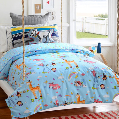 

Polar Cloud child cotton bed set (duvet cover/fitted sheet/pillow case)1.2m bed
