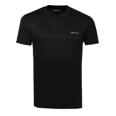 

Marmot Marmot quick dry T-shirt men's breathable sweat round neck short sleeve clothing F60390 black M