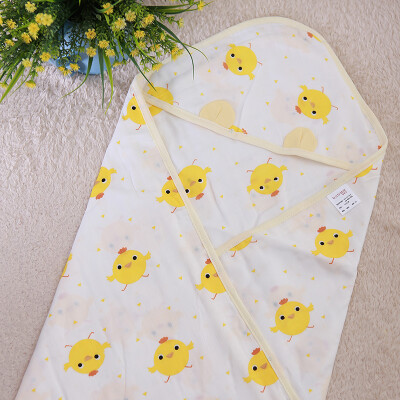 

Hi baby treasure 4 layer gauze baby holding newborn baby blanket wearing a towel towel cotton gauze cover was 90 90CM four seasons yellow