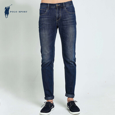 

POLO SPORT джинсы бизнес случайный мужской весной хлопок эластичный Slim джинсы 71MS10078 синий 180 / 86A