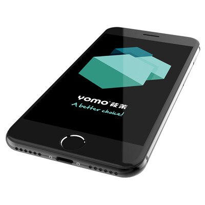 

3-piece full-screen] YOMO iphone7 / 6S / 6 tempered film Apple 7plus full-screen full coverage of mobile phone film for iphone6 ​​/ 6s [black