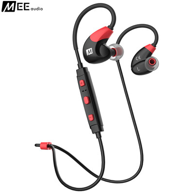 

MEELECTRONICS X7 беспроводной Bluetooth гарнитуры спортивные наушники провод уха красный и черный