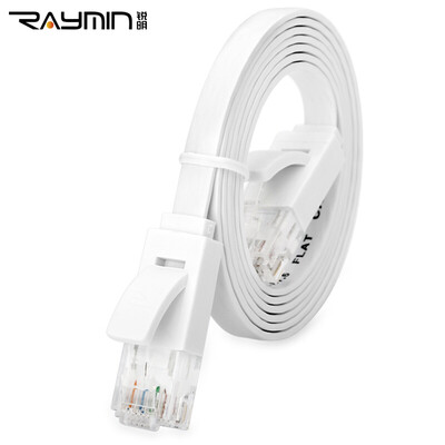 

Rui Ming RM6602WH супер шесть типов гигабитного плоского сетевого кабеля безкислородная медь 2 м белый 8-жильный
