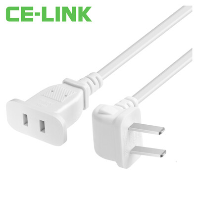 

CE-LINK 2607 2-port 10A power extension cord socket line extension cable 2 m elbow two-inserted extension line drag board board wiring board connection line white