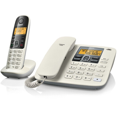 

Gigaset (Gigaset) оригинальный бренд Siemens A280 беспроводной телефон китайский показывают замедленную три изображения-машина (черный джентльмен)