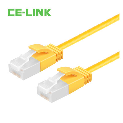 

CE-LINK 2771 CAT6A cable line cable 3 meters ultra-six UTP high-speed network jumper diameter non-shielded computer router cable portable cable orange