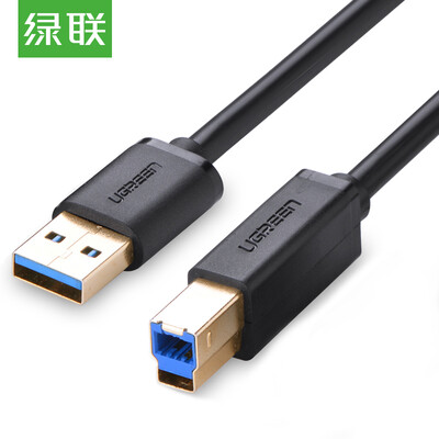 

Green UGREEN USB30 data cable A public to B public AM BM high-speed printing data line lap mobile hard disk box data cable 2 m black 10372