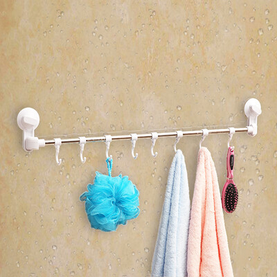 

Three thousand feet no trace suction cup hook stick hook 8 row hook towel rack towel rack strong load 10kg SQC-7500