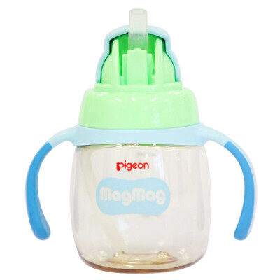 

Pigeon MagMag PPSU Childrens Learning Stage Training Baby Straw Cup Fresh Blue
