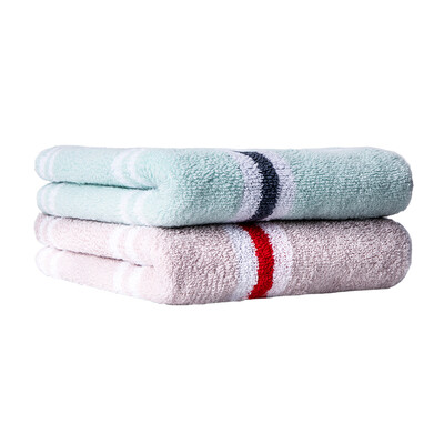 

【Jingdong Supermarket】 Jia Bai towel six gift bag sets of cotton combed cotton thicker water-fast dry England style (red, blue three)