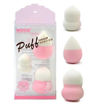 

San Di Yi goods SBR beauty puff set three wet&dry skin with soft skin non-latex