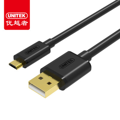 

(UNITEK) Y-C454DBK Высокоскоростной порт USB Micro 5P для зарядки данных 0.5m Черный зарядный кабель для смартфонов Andrews AM-Micro