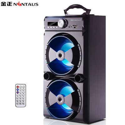 

Jinzheng NINTAUS N16 double 5 inch square dance audio Bluetooth outdoor lever speaker portable microphone