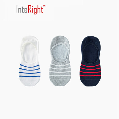 

INTERIGHT men stripes socks three pairs of three colors