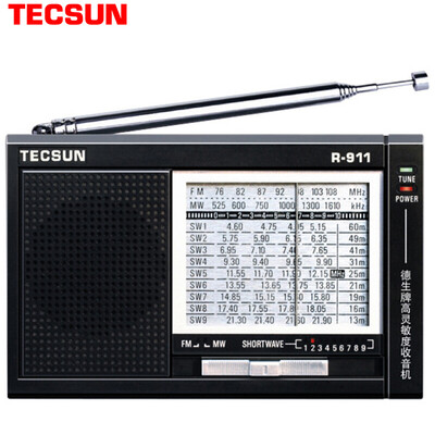 

Tecsun Tecsun radio audio full range of the elderly four or six English listening college entrance examination pocket mini portable semiconductor black R911