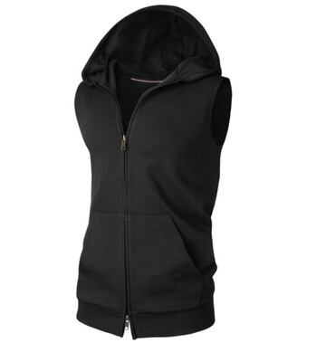 

2016 New men fashion sleeveless hoodie