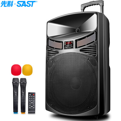 

SAST A15 15 inch high power square dance sound mobile stage outdoor Bluetooth rod speaker loudspeaker