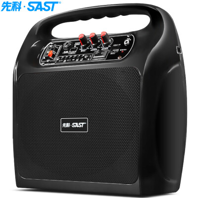 

(SAST) ST-602A 6.5 дюймовые наружные громкоговорители Bluetooth портативные портативные аудио мощные квадратные звуковые карты (черный)