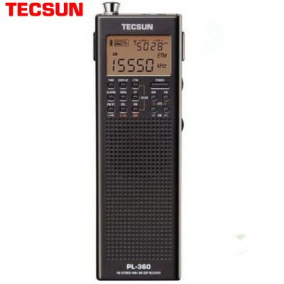 

Tecsun radio full range of the elderly four or six English listening college entrance examination test digital demodulation stereo semiconductor black PL360