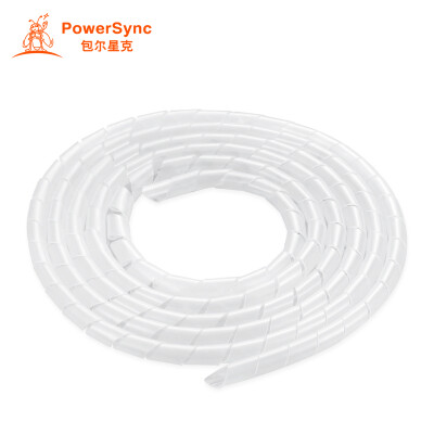 

PowerSync ACLWAGW2F9 cable USB cable winding tube protective cable wire organizer white