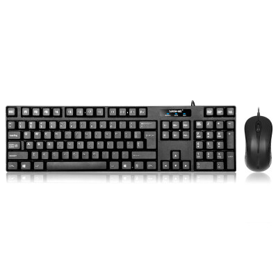 

Wing yarn YISHE YS-MA71 wired&mouse set desktop special keyboard PS2 round mouth mouse USB square black