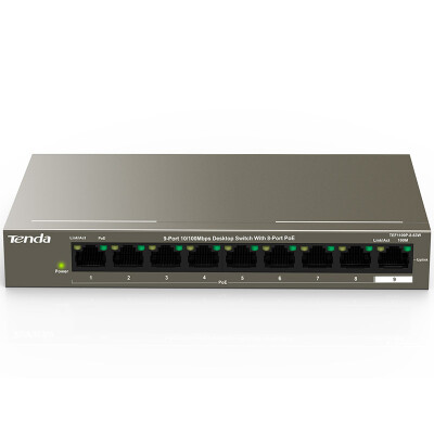 

Tenda (Tenda) TEG1009P-EI 9-port Gigabit 8-port PoE power supply network switch Enterprise engineering network sub-line