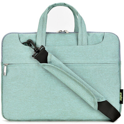 

Cloud power T-700 business shoulder waterproof portable Apple laptop bag Macbook Air Pro liner bag green 133 inches