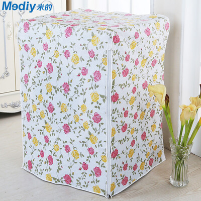 

Mediy MF-XZ01G02 drum washing machine cover scratch-resistant dustproof fashion durable front zipper design a variety of flowers random delivery