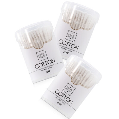 

Newborn baby cotton swabs newborn cotton swabs baby shaft cotton swabs round head dual purpose spiral head 200 pcs * 3 boxes