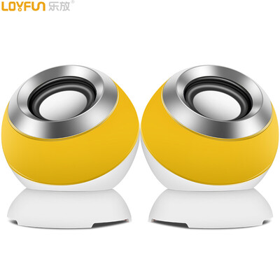 

Le LOYFUN LF-835 Mini Audio Phone Subwoofer Desktop Notebook Sound Yellow