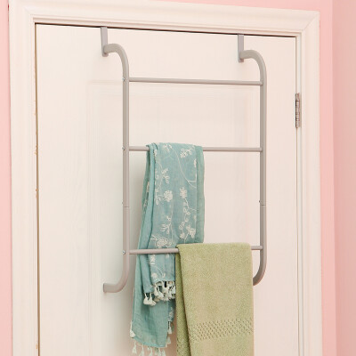 

Ou Runzhe behind the rack Taiwan quality nail-free seamless back hanging clothes rail towel rack bathroom storage rack