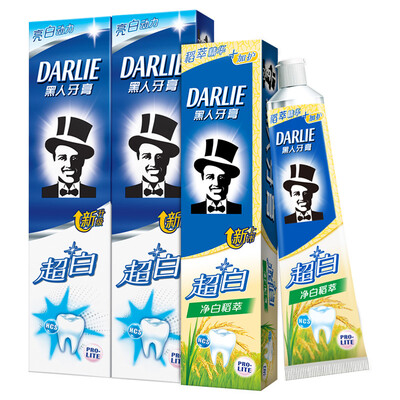 

Black DARLIE Ultra White Toothpaste Set Super White Toothpaste 190g 2 Whitening Extract 100g